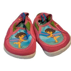 Kids Toddler Girls Small Size 5/6 Swim Water Shoes Pink Dora the Explorer
